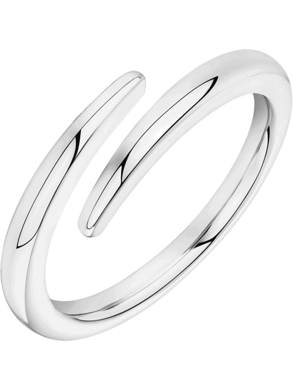 14K Gold Plated Open Twist Eternity Band Ring - Elegant Women's Jewelry